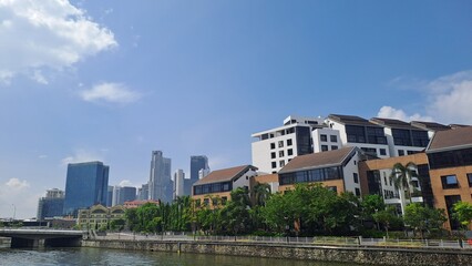 Sunny Day In Boat Quay, Singapore