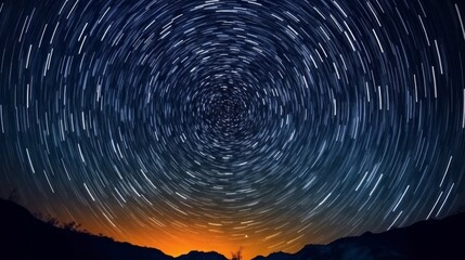 Spectacular stars at night. Generative AI