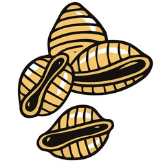 Hand drawn line art sketch style illustration