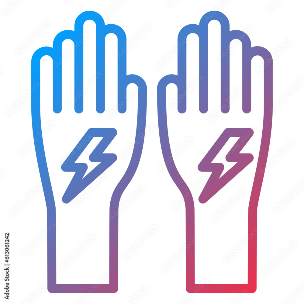 Poster Vector Design Electrician Gloves Icon Style