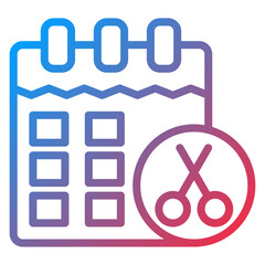 Vector Design Barber Appointment Icon Style