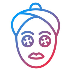 Obraz na płótnie Canvas Vector Design Face Mask Icon Style