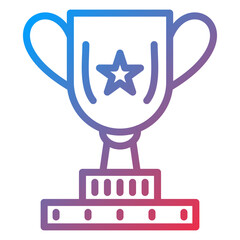 Vector Design Trophy Icon Style