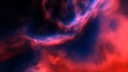 bright nebula, nebula in space, majestic red-purple nebula, beautiful space background 3D render
