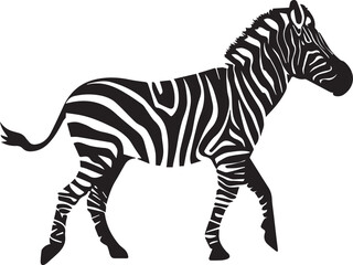 Fototapeta na wymiar zebra vector silhouette