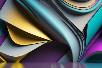 abstract 3D background. Ai Generative
