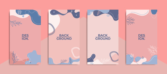 Obraz premium Editable Trendy background template. perfect for social media stories, ads, posters, banners, etc