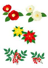 かわいい冬の花いろいろセット