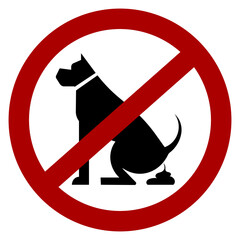 no dogs fouling icon / sign