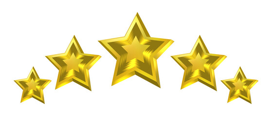 Five stars rating icon