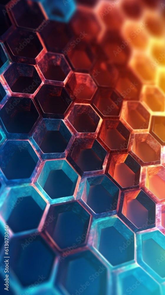 Poster geometric abstract background. the concept of technology. generative ai