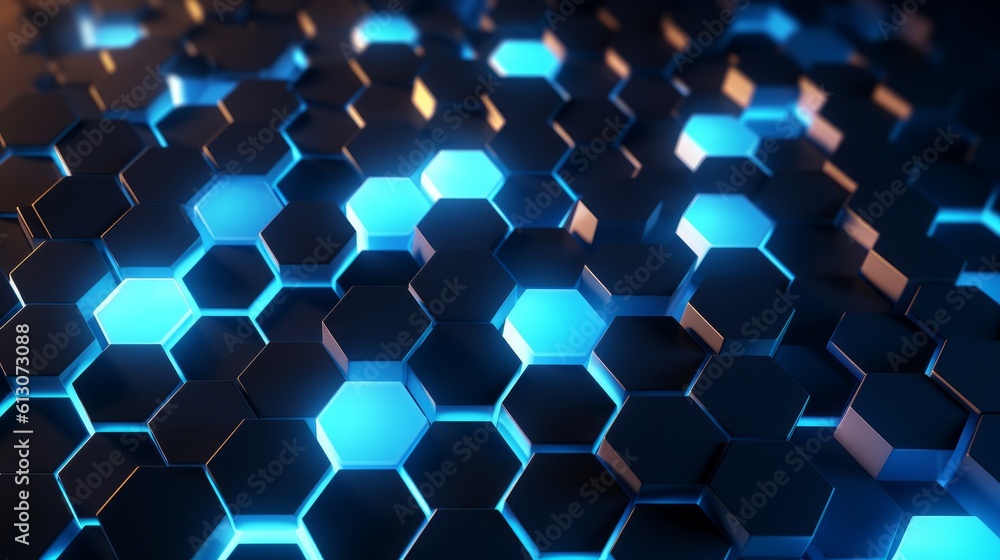 Poster geometric abstract background. the concept of technology. generative ai