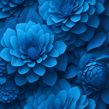 blue color flower closeup. Ai Generative © Meer AI