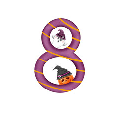 Number set halloween