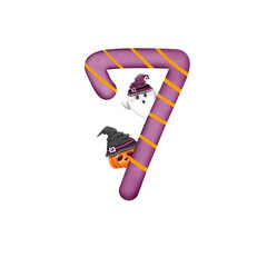 Number set halloween