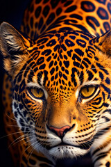 Portrait of a jaguar, photography, Generative AI illustrations