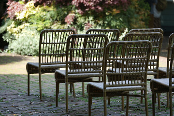 Fototapeta premium chairs in the garden