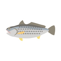 コイチ。フラットなベクターイラスト。
Yellow drum. Flat designed vector illustration.