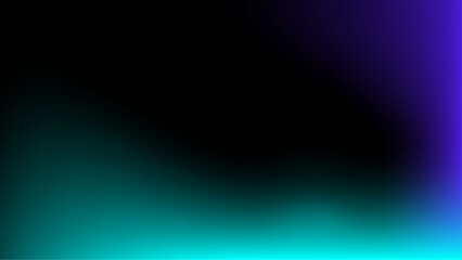 Neon blur glow. Color light overlay. Disco illumination. Defocused blue pink red ultraviolet radiance soft texture on dark black abstract empty space background