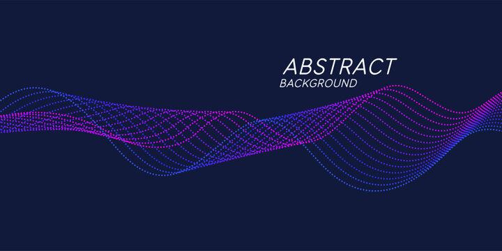 The poster depicts a wave of particles that diverges in different directions.