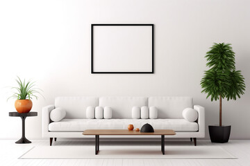 modern living room with sofa