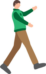Man Walking Gesture