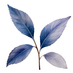 beautiful watercolor hydrangea leaves flower, AI Generative