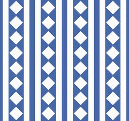 Japanese Square Diamond Stripe Vector Seamless Pattern