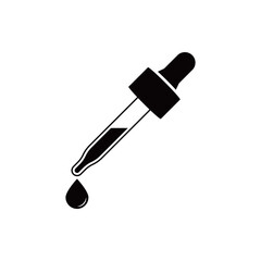 Dropper flat vector pictogram illustration isolated on white background