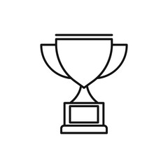 Throphy Icon. Champion Vector. Winner Illustration Sign. Best Achievement Symbol.