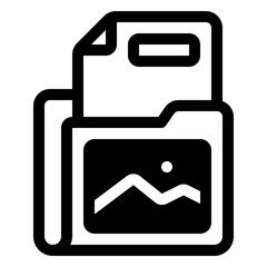 Folder Glyph Icon