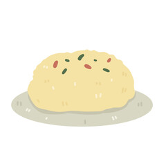  fried rice  cute design illustration 