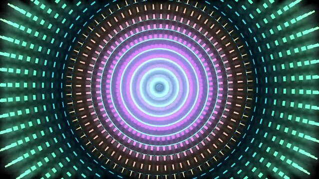 Abstract animated neon background. Kaleidoscopic background. 3B Animation for music video.