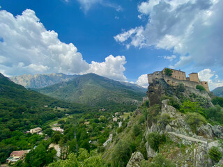Fototapeta na wymiar Korsika, Corte, Frankreich, Citadelle de Corte - Citadella di Corti, Burg