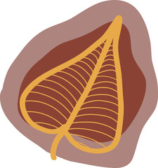 Vibrant and captivating vector background featuring a captivating arrangement of abstract leaves, flowers, and botanical elements. Dynamic and eye-catching foliage collage