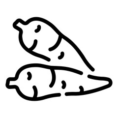 cassava Line Icon