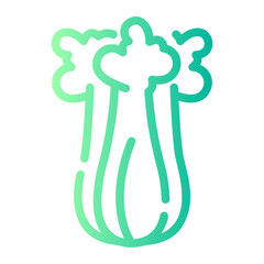 celery Line Gradient Icon