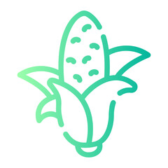 corn Line Gradient Icon