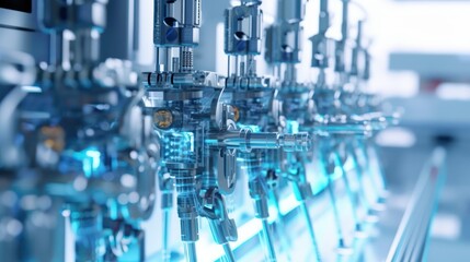 Robotic creation of vaccines in the bioengineering lab. (AI generated, neural