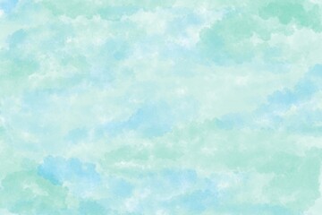 Green blue pastel abstract watercolor background wallpaper