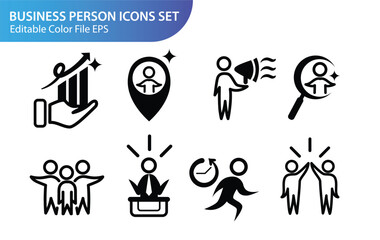 icons set Business person