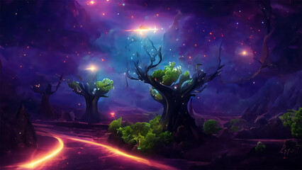 Artificial Tree with Sky