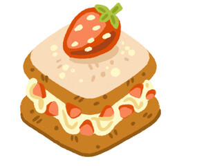 strawberry sandwiches