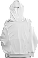 Unisex White hoodie mockup, png, front view
