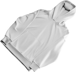 Unisex White hoodie mockup, png, front view