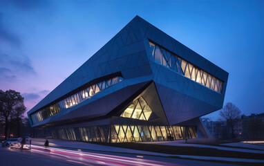 Futurist architecture,created with generative ai tecnology.