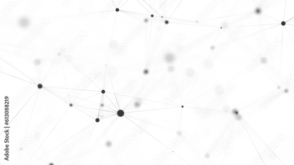 Aufkleber futuristic network connection structure on white background. concept of hi tech and future. communic