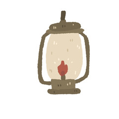 lamp cute cartoon design camping