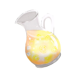 Peach lemonade drink 