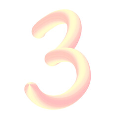  Pink number 3